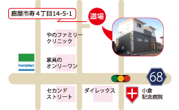 錬心舘 鹿屋東部支部 地図